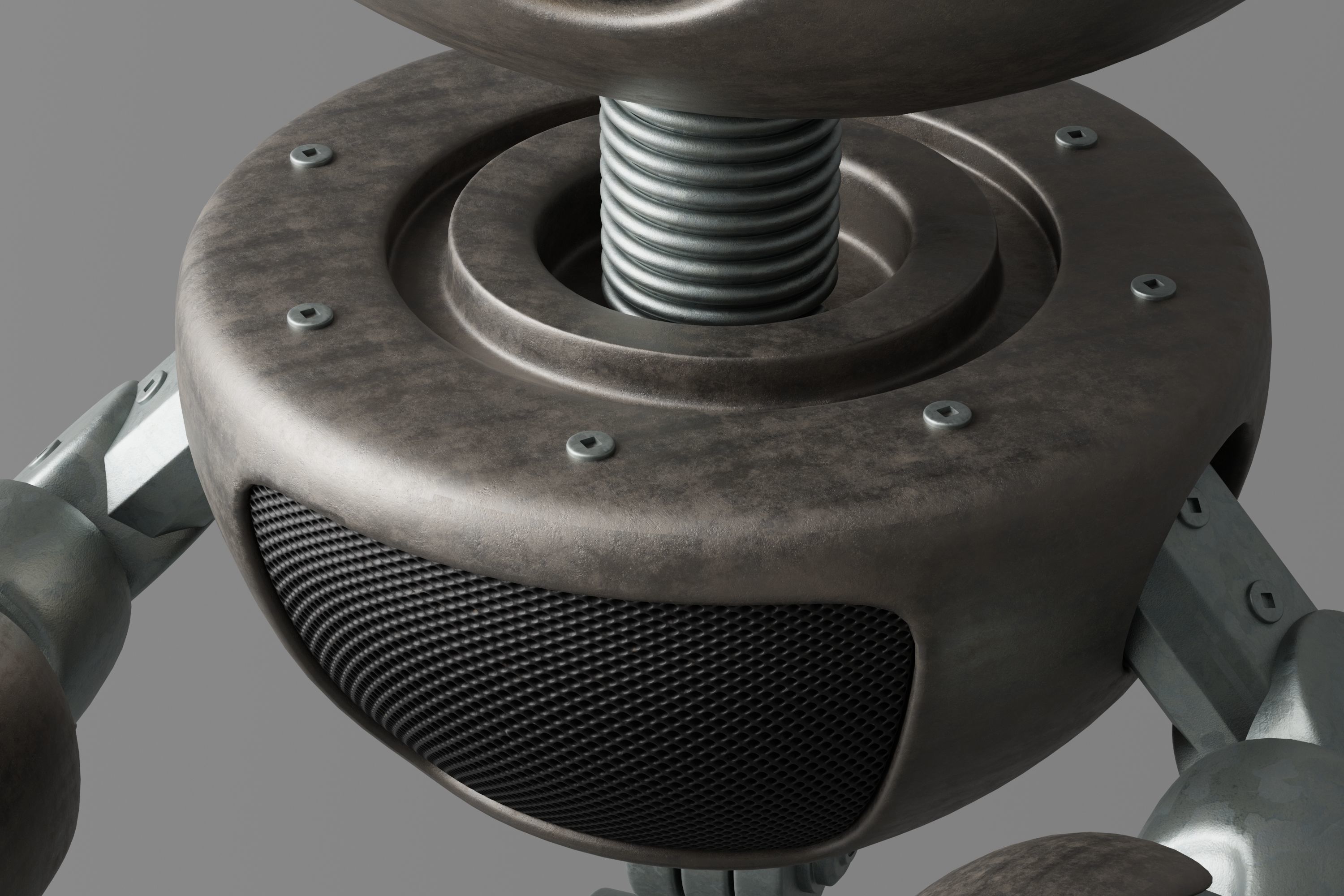 Robot V26 Low-poly 3D model_5