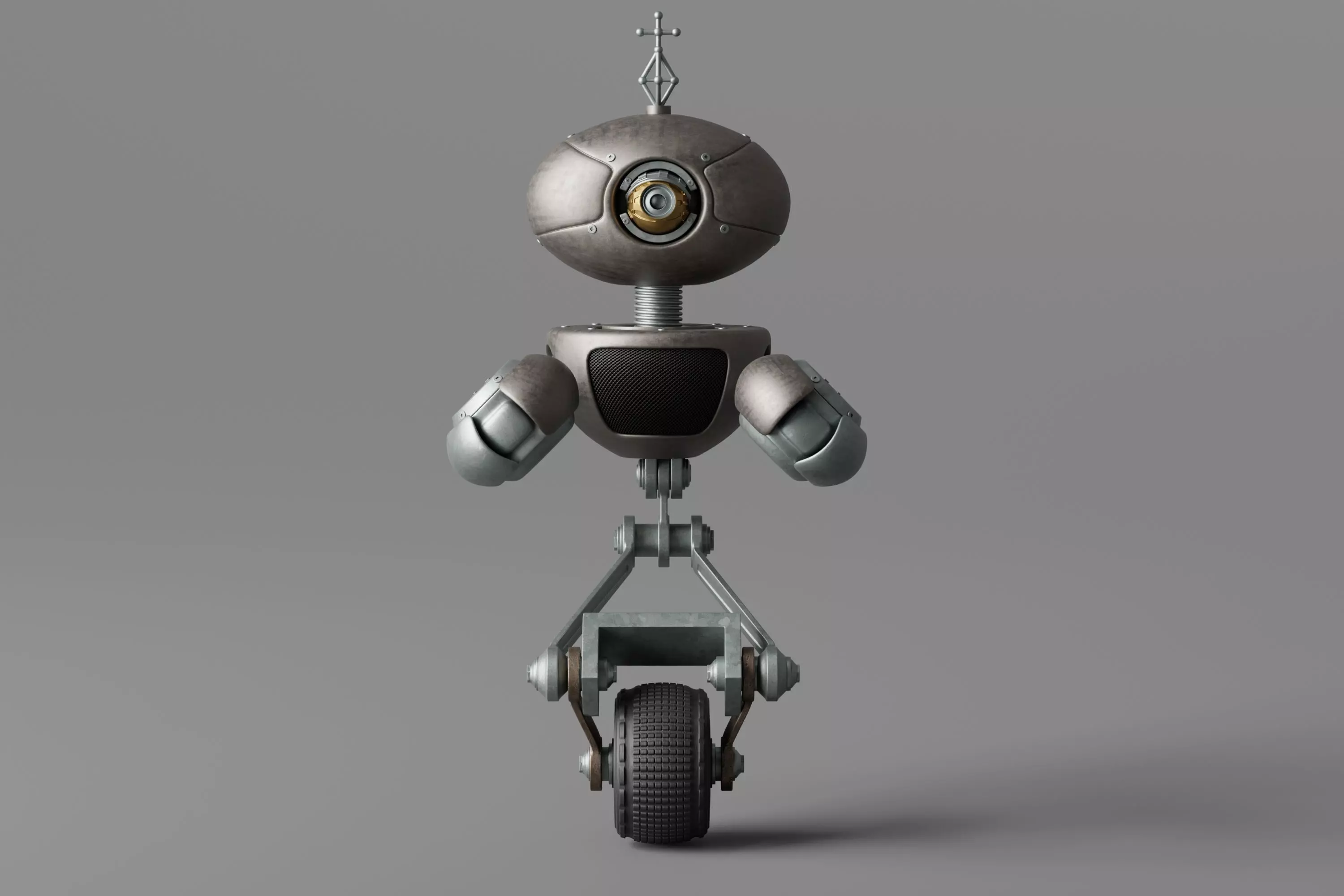 Robot V26 Low-poly 3D model_0