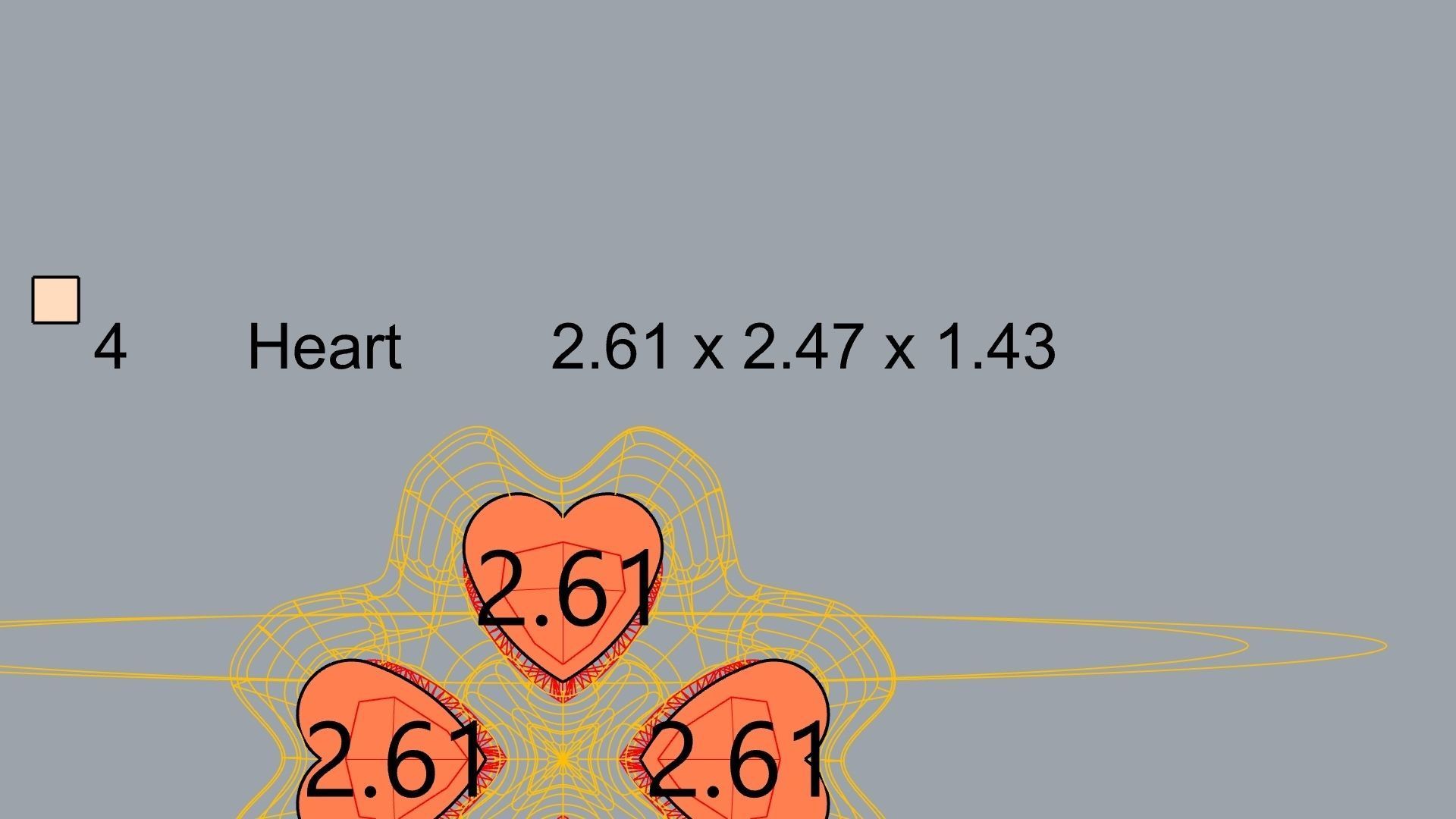 four hearts flower ring stl verified 3D print model_21