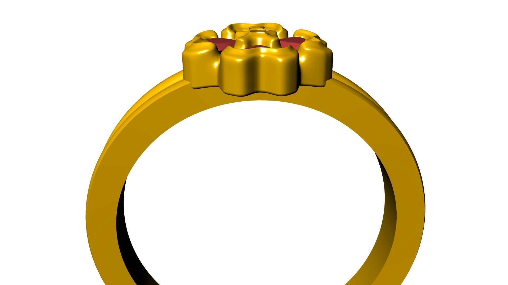 four hearts flower ring stl verified 3D print model_15