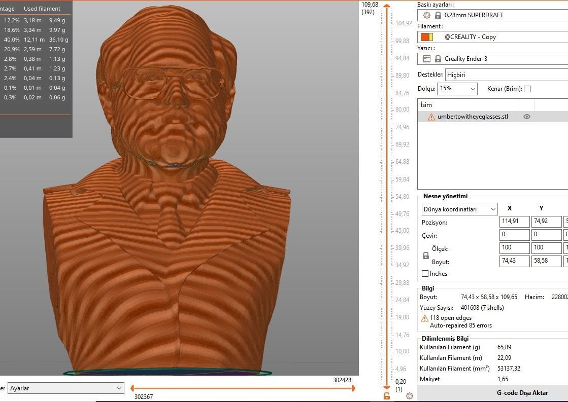 Umberto Eco 3D print model_8