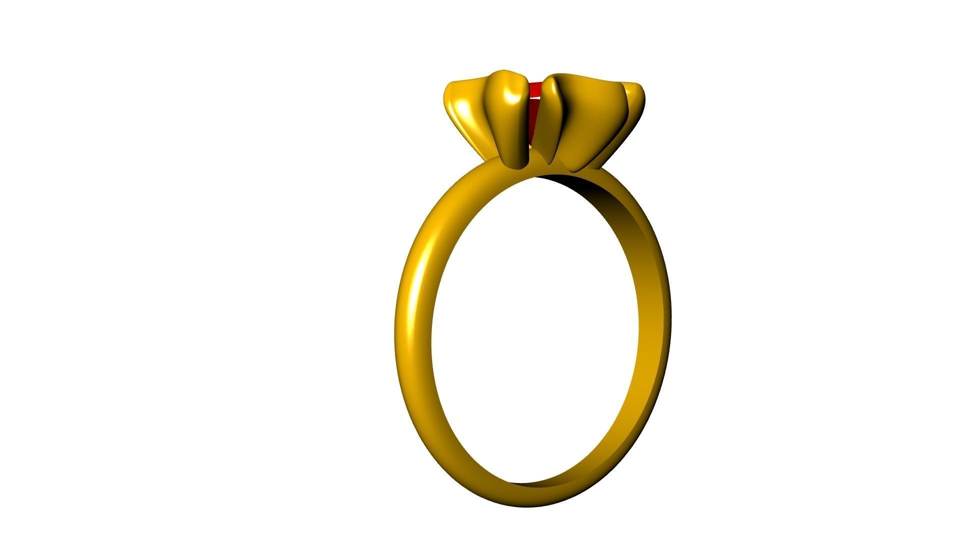 flower petal ring stl verified 3D print model_4