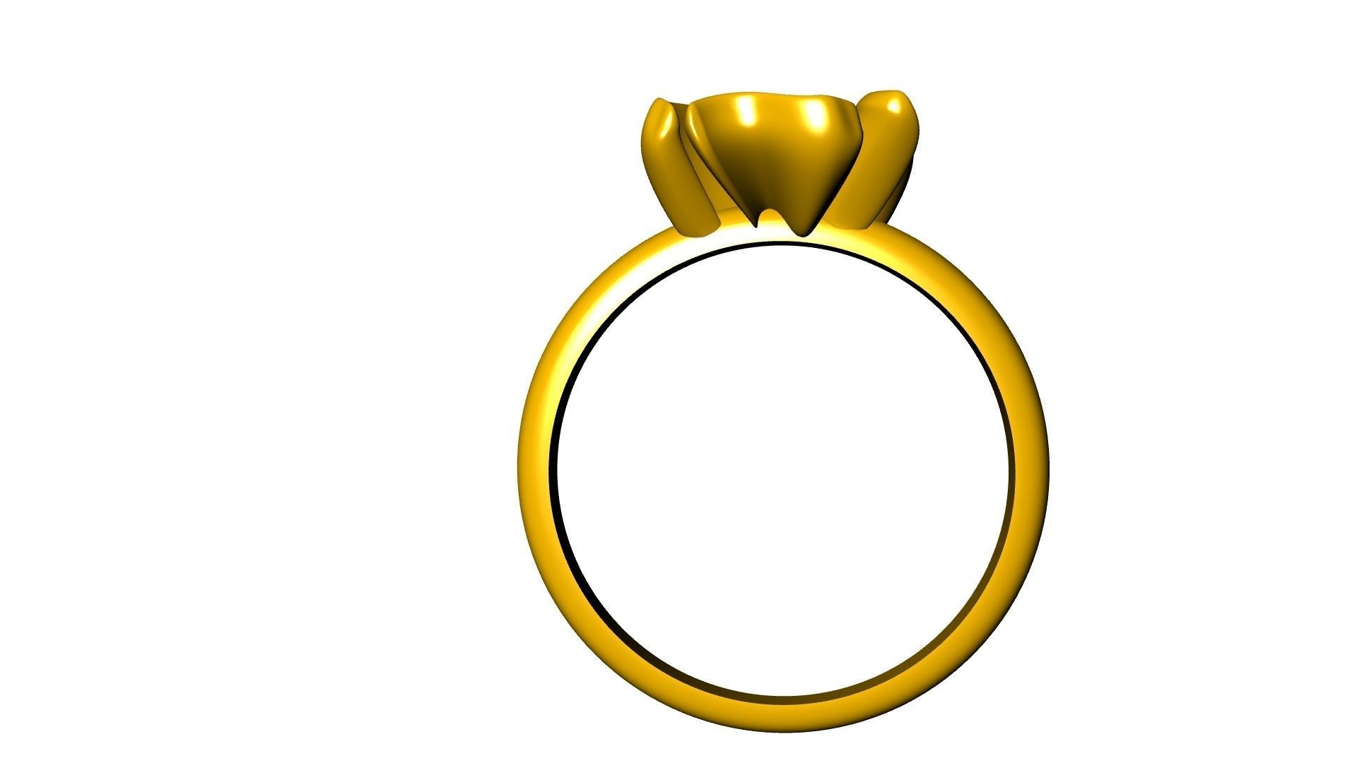 flower petal ring stl verified 3D print model_5