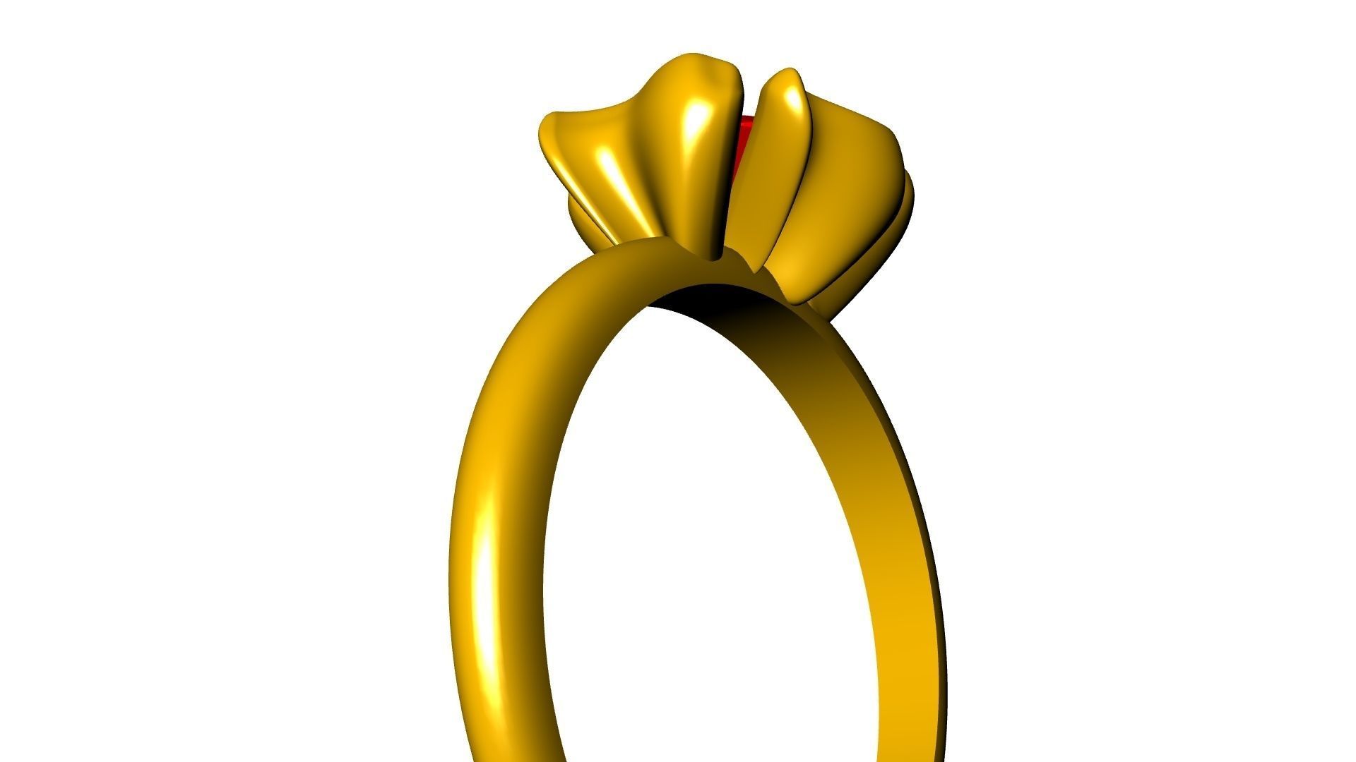flower petal ring stl verified 3D print model_8