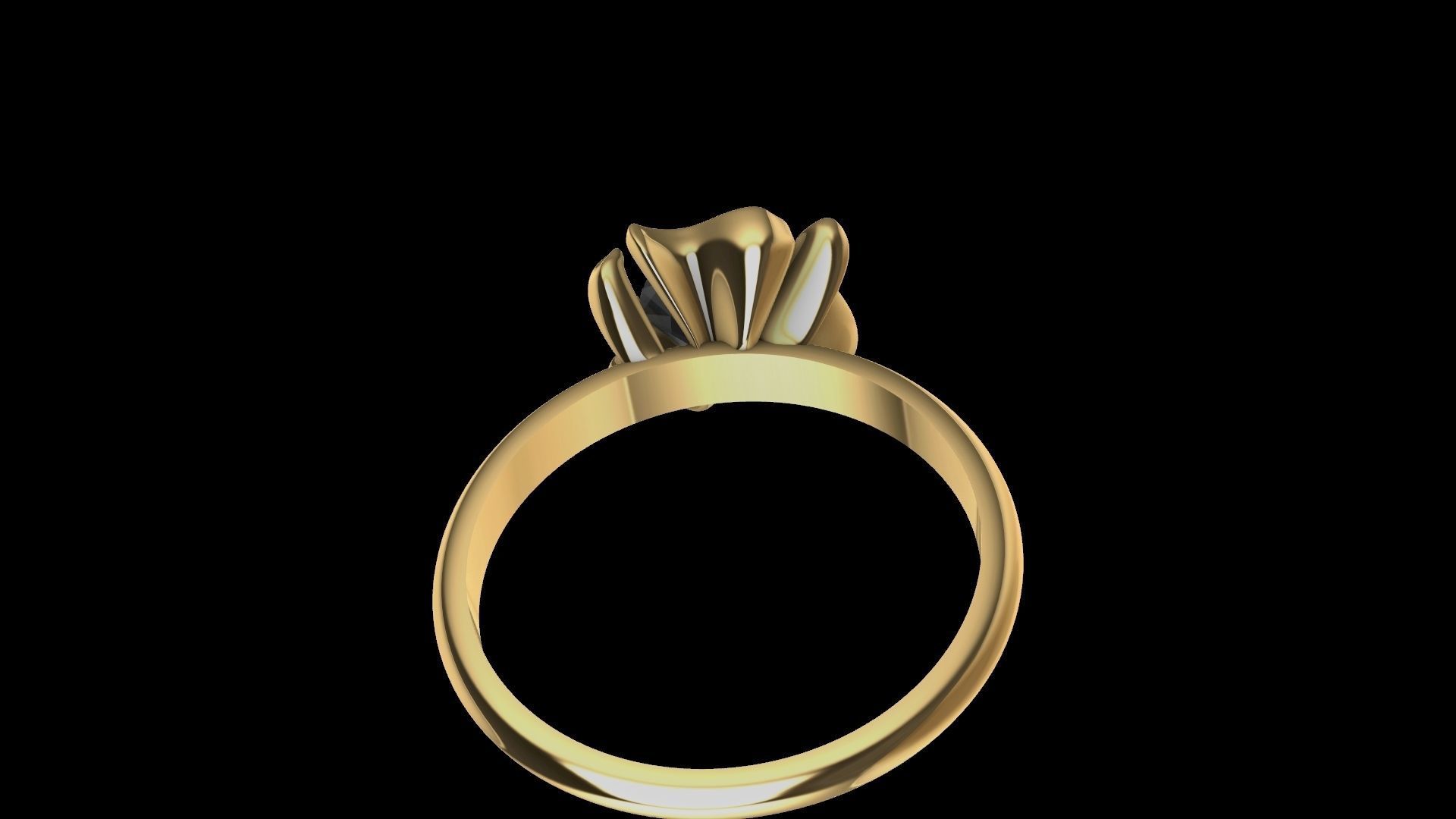 flower petal ring stl verified 3D print model_13