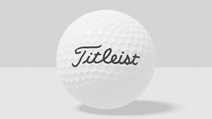 titleist golf ball 3D model
