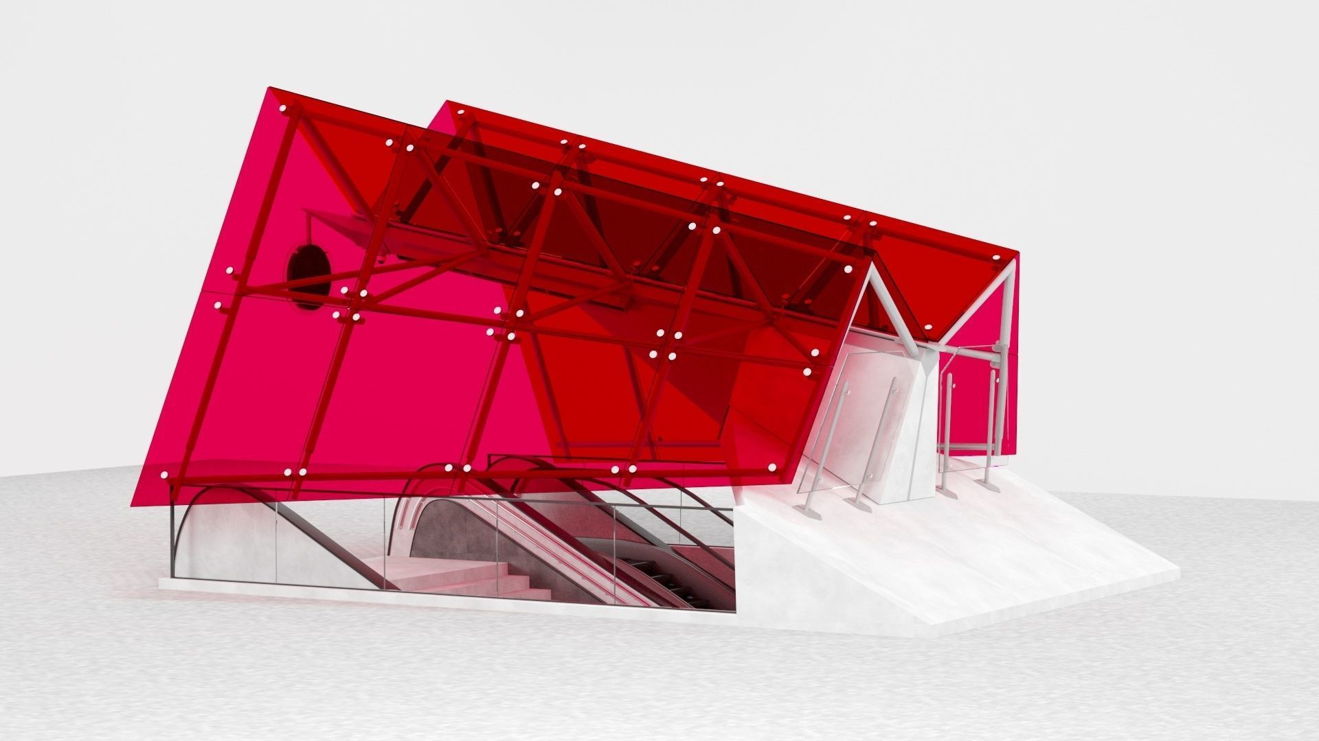 Subway Entarnce 3D model_13