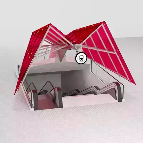 Subway Entarnce 3D model
