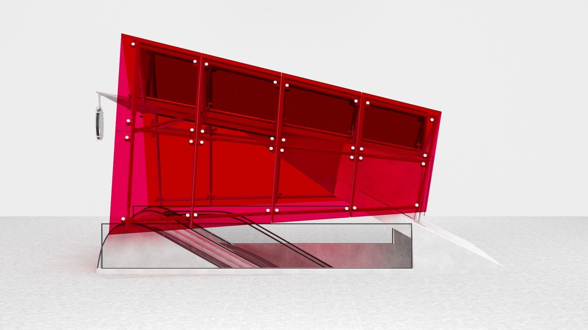 Subway Entarnce 3D model_14