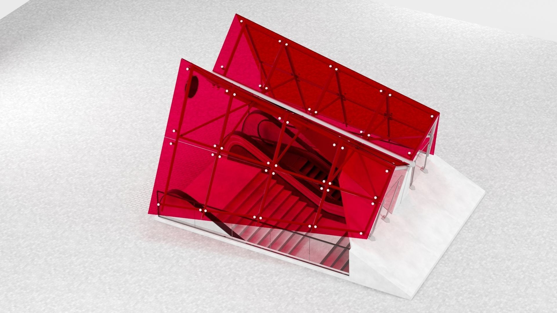 Subway Entarnce 3D model_5