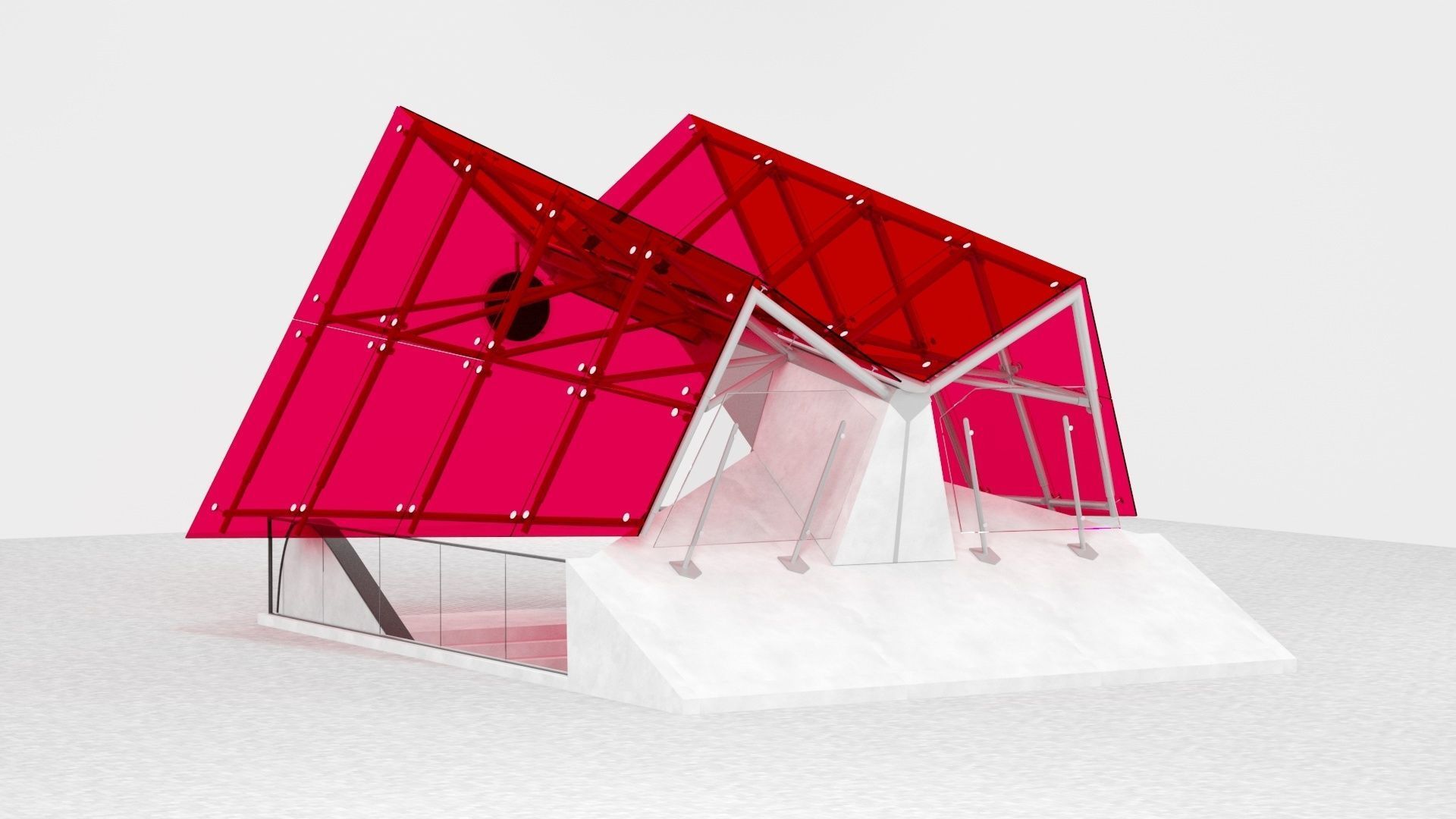 Subway Entarnce 3D model_12