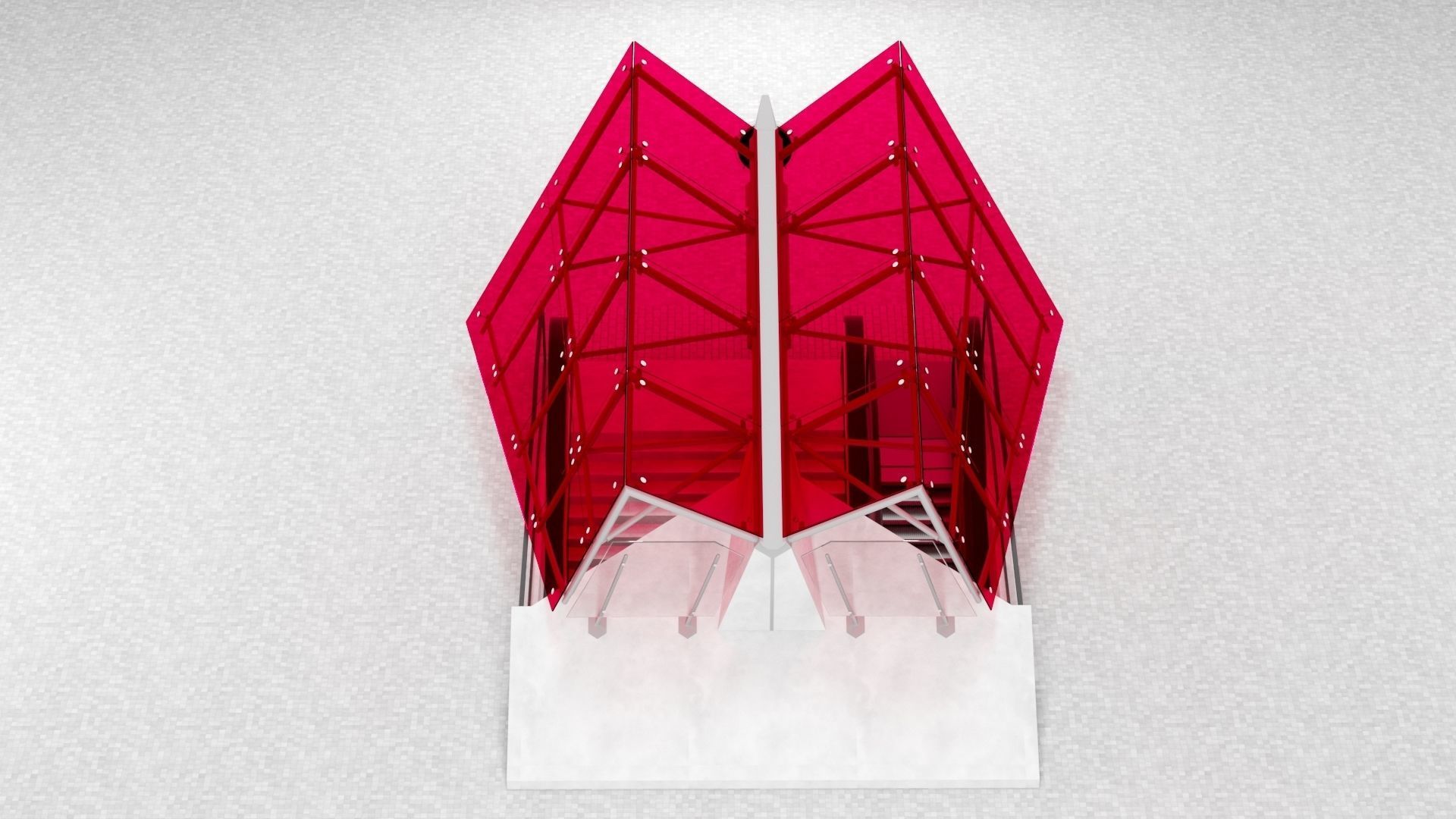 Subway Entarnce 3D model_4