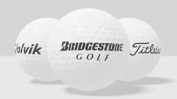 golf ball volvik brigestone and titleist 3D model