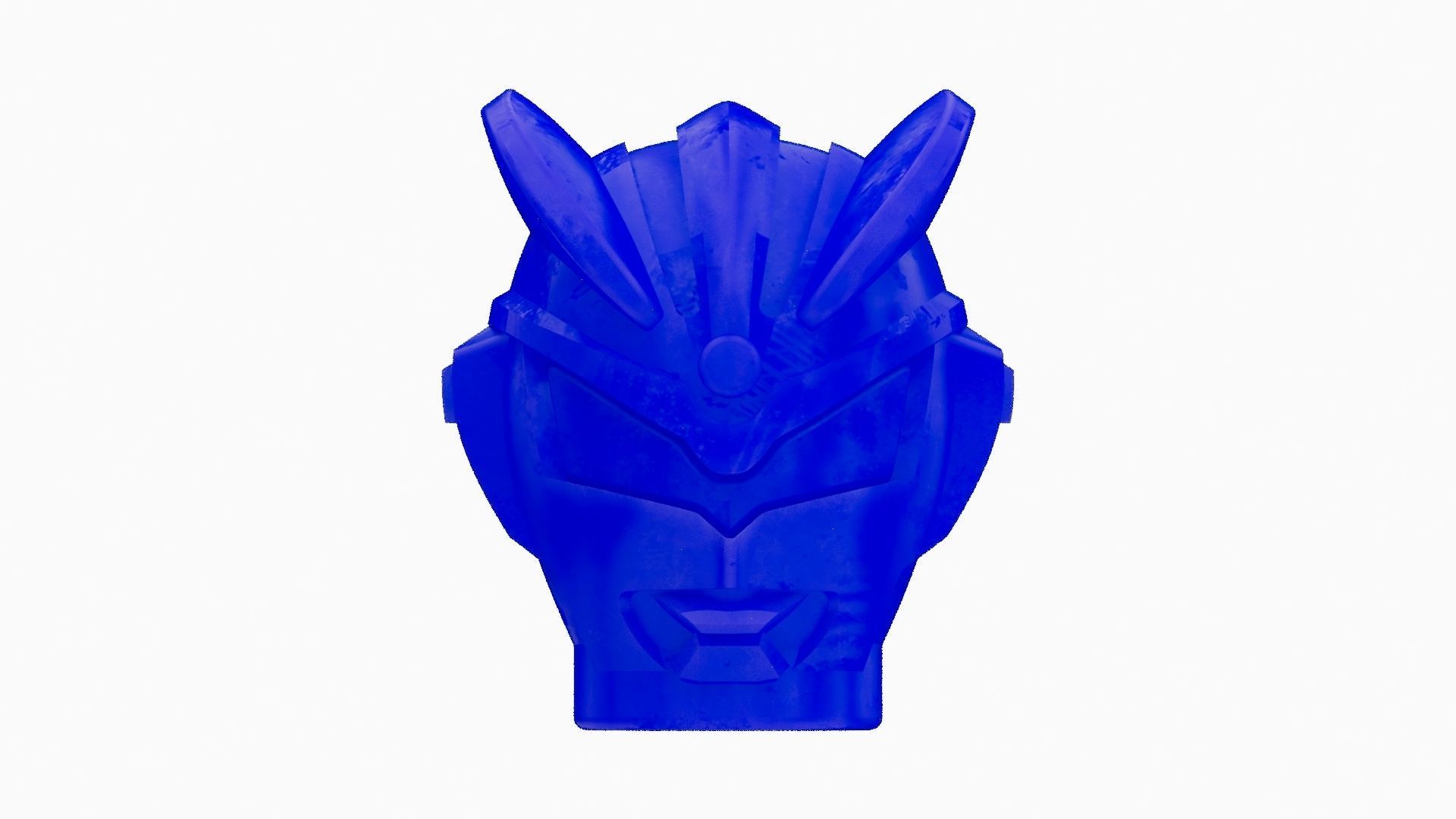 Lego robot head Low-poly 3D model_3