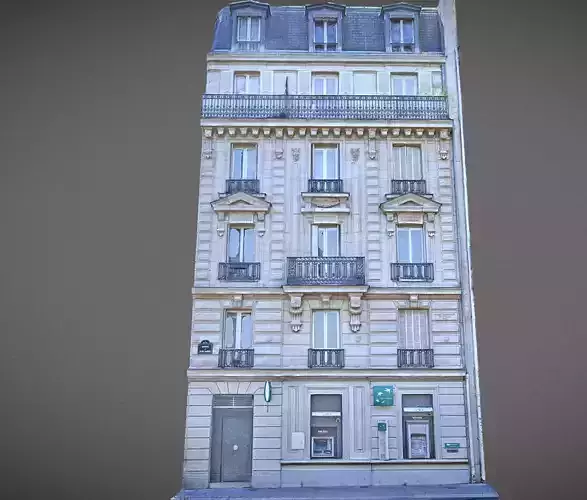 Paris building facade 01