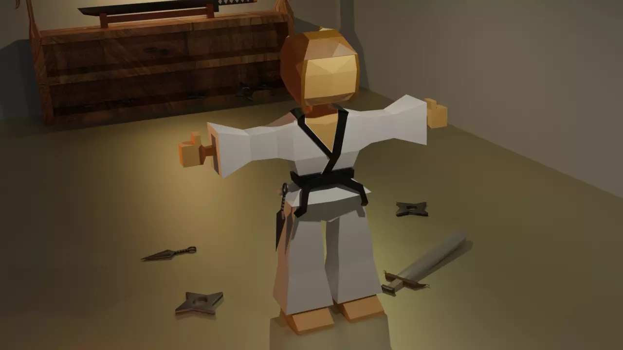 ninja end the material 3D model_0
