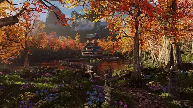 Japanese Scene 3D model