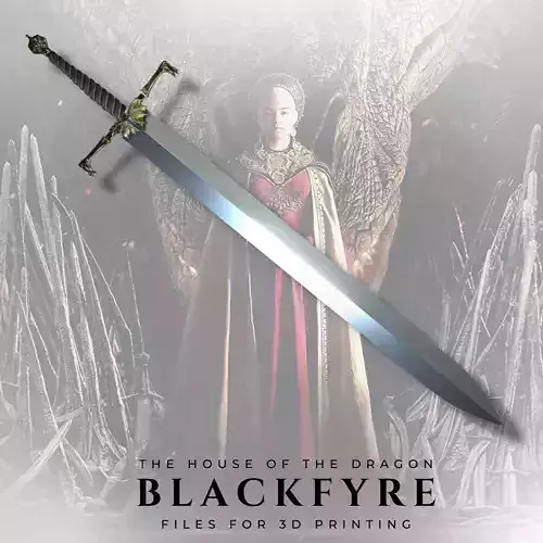 Blackfyre from The House of the Dragon 3D print model