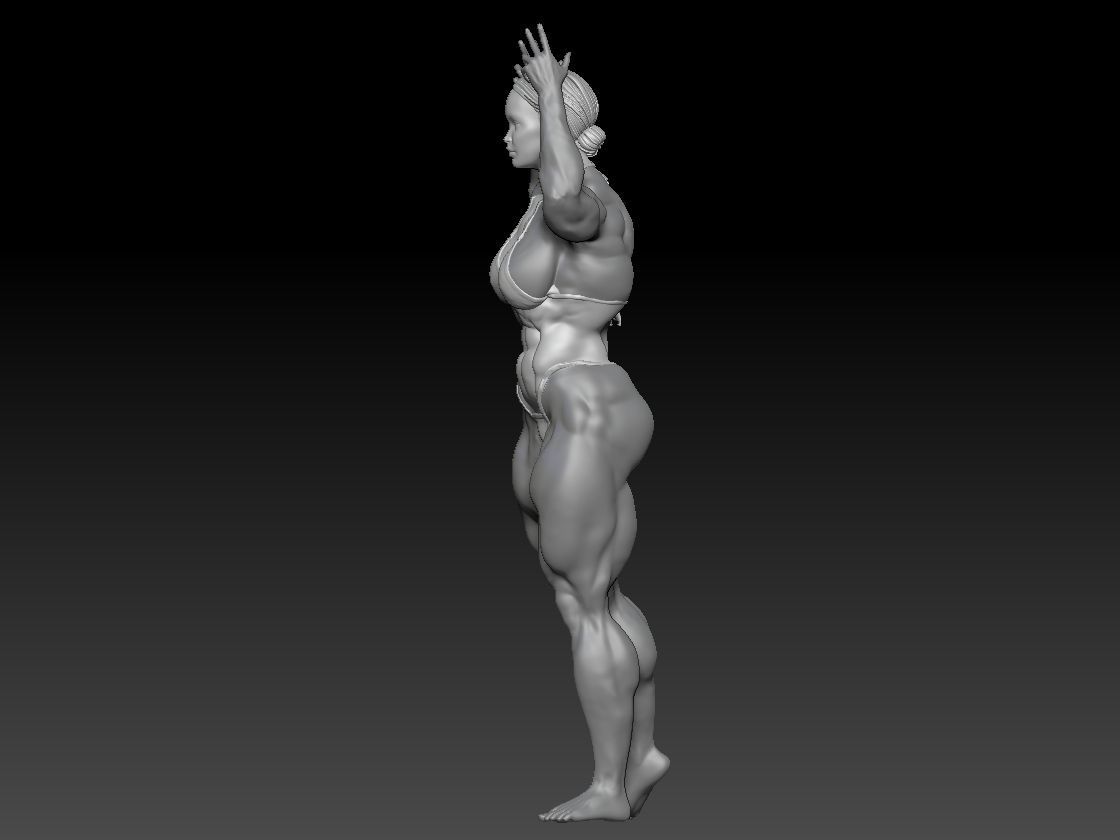 BODYBUILDING WOMAN 1 3D print model_1