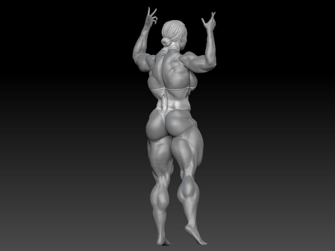 BODYBUILDING WOMAN 1 3D print model_3