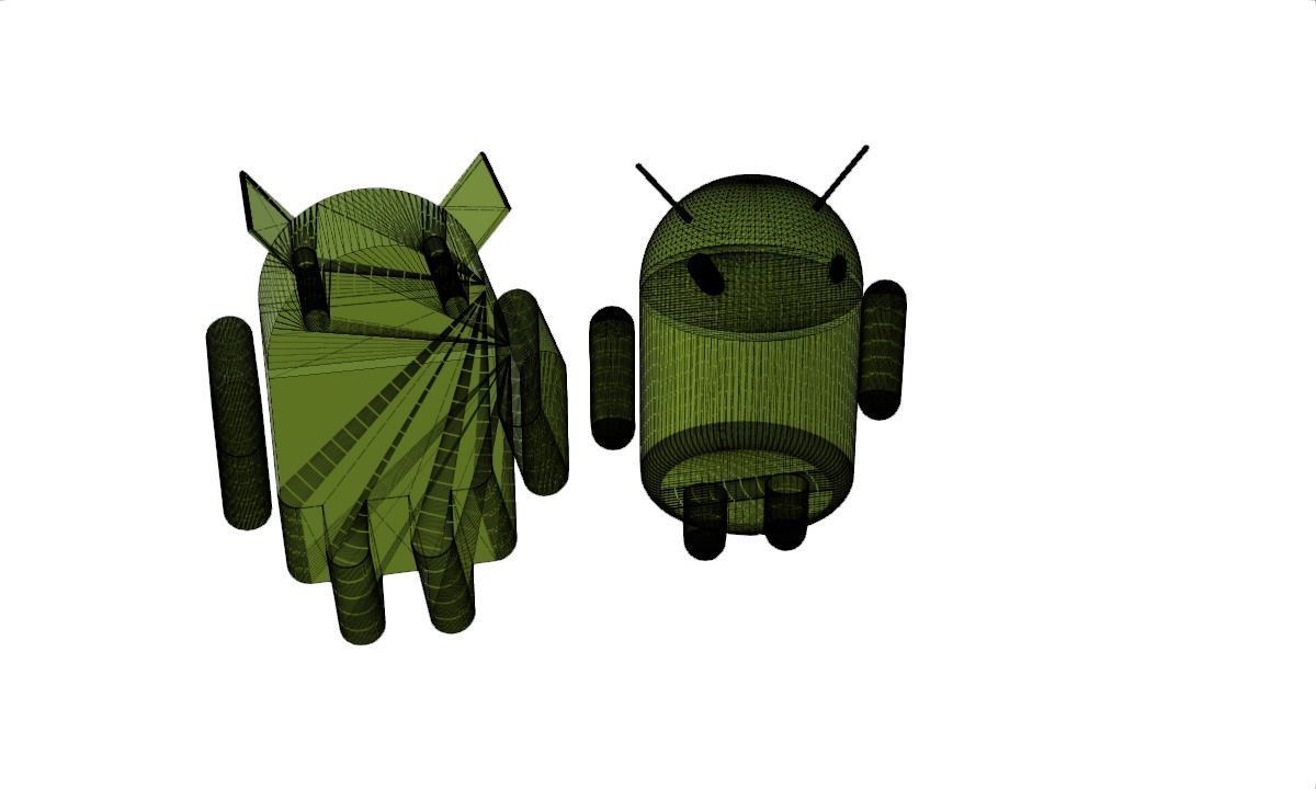 Andriod logo 3D model_6