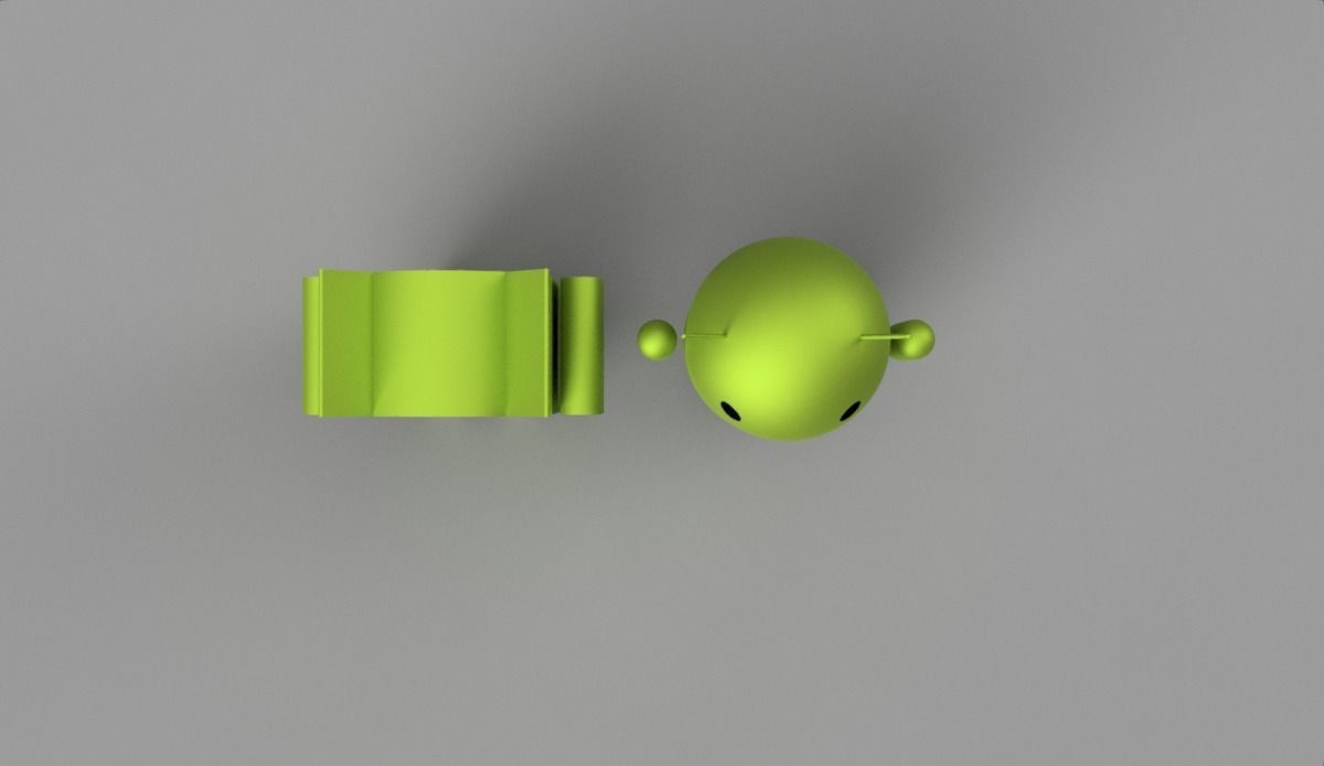 Andriod logo 3D model_4