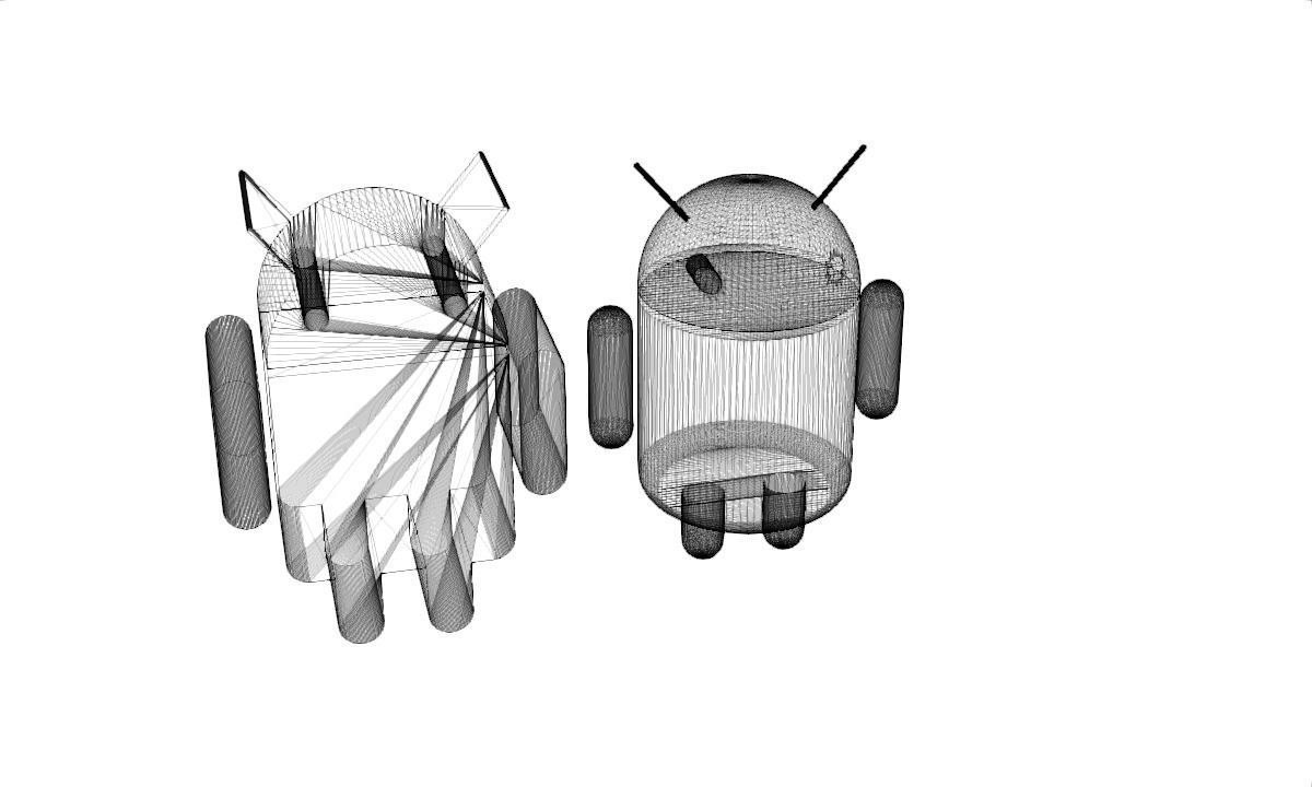 Andriod logo 3D model_7