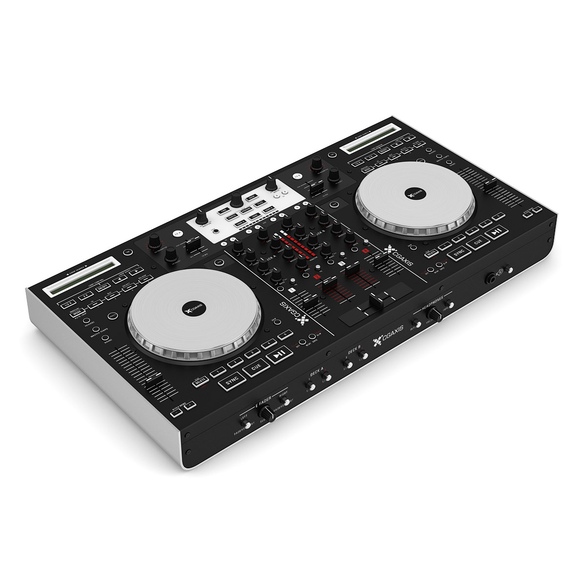 DJ s Controller 3D model_5