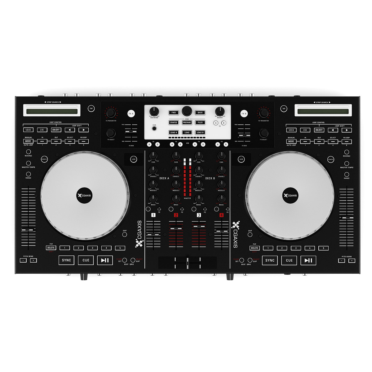 DJ s Controller 3D model_1