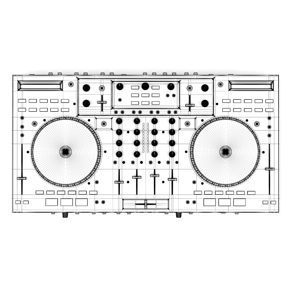 DJ s Controller 3D model_4