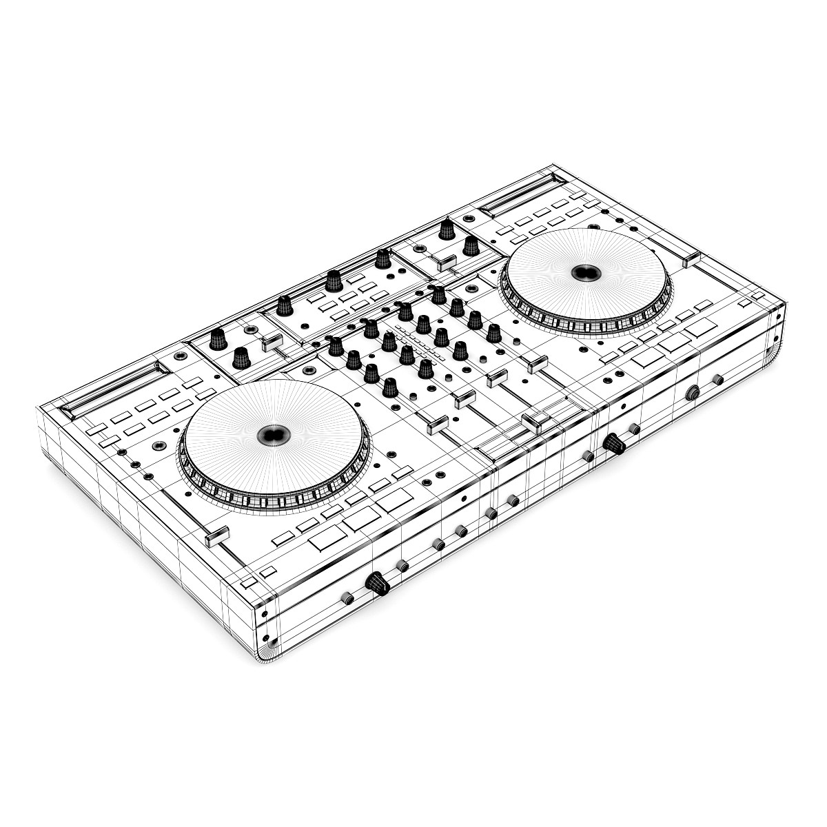 DJ s Controller 3D model_3