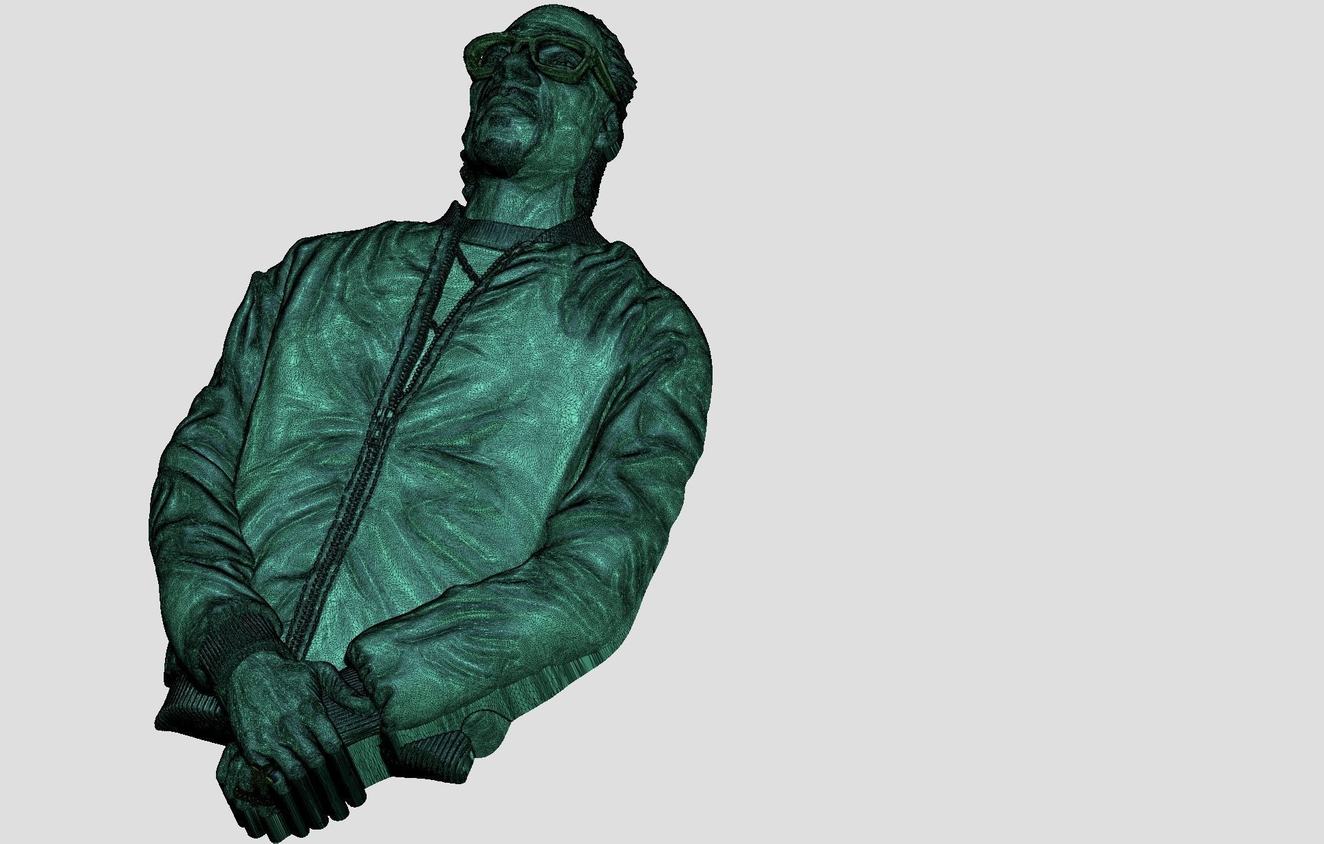 SNOOP DOG Bas-Relief 3D Model - For Printing 3D print model 3D print model_6