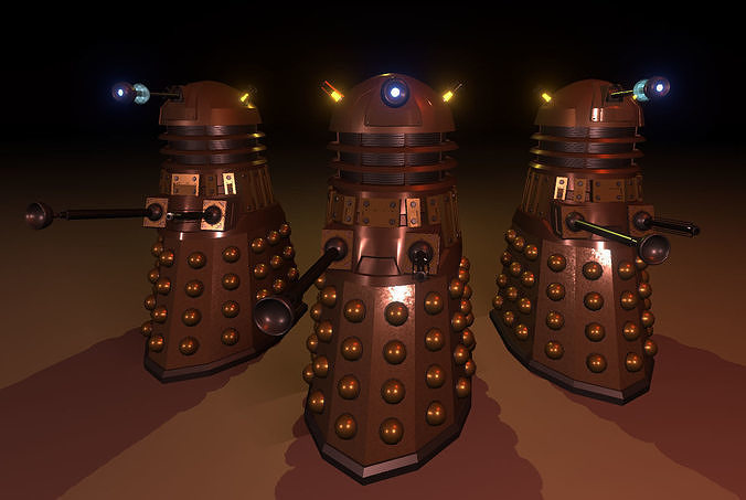Dalek Low-poly 3D model