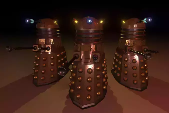 Dalek Low-poly 3D model