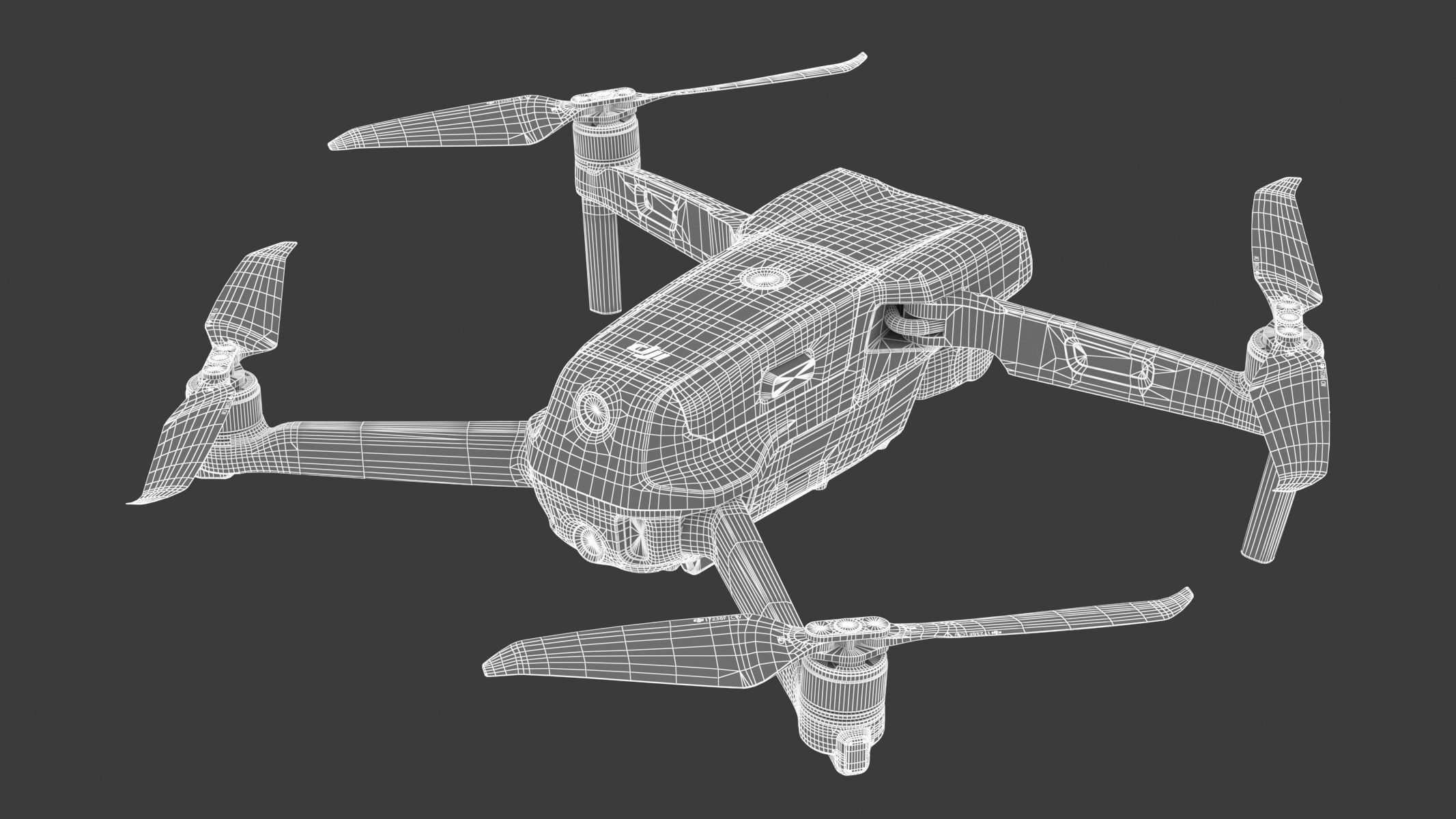 DJI Mavic Air 2S PBR Realistic 3D model_22