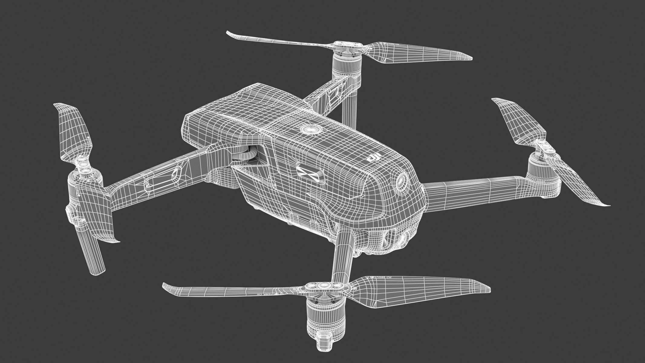 DJI Mavic Air 2S PBR Realistic 3D model_24