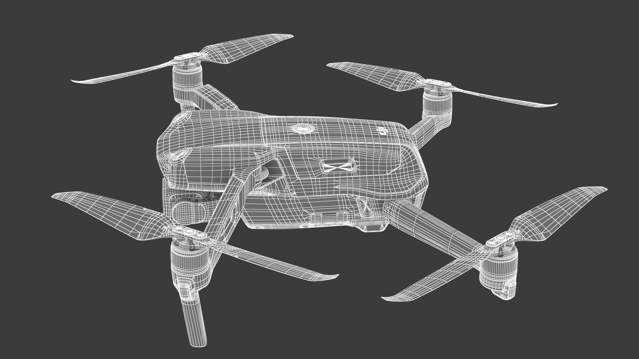 DJI Mavic Air 2S PBR Realistic 3D model_25