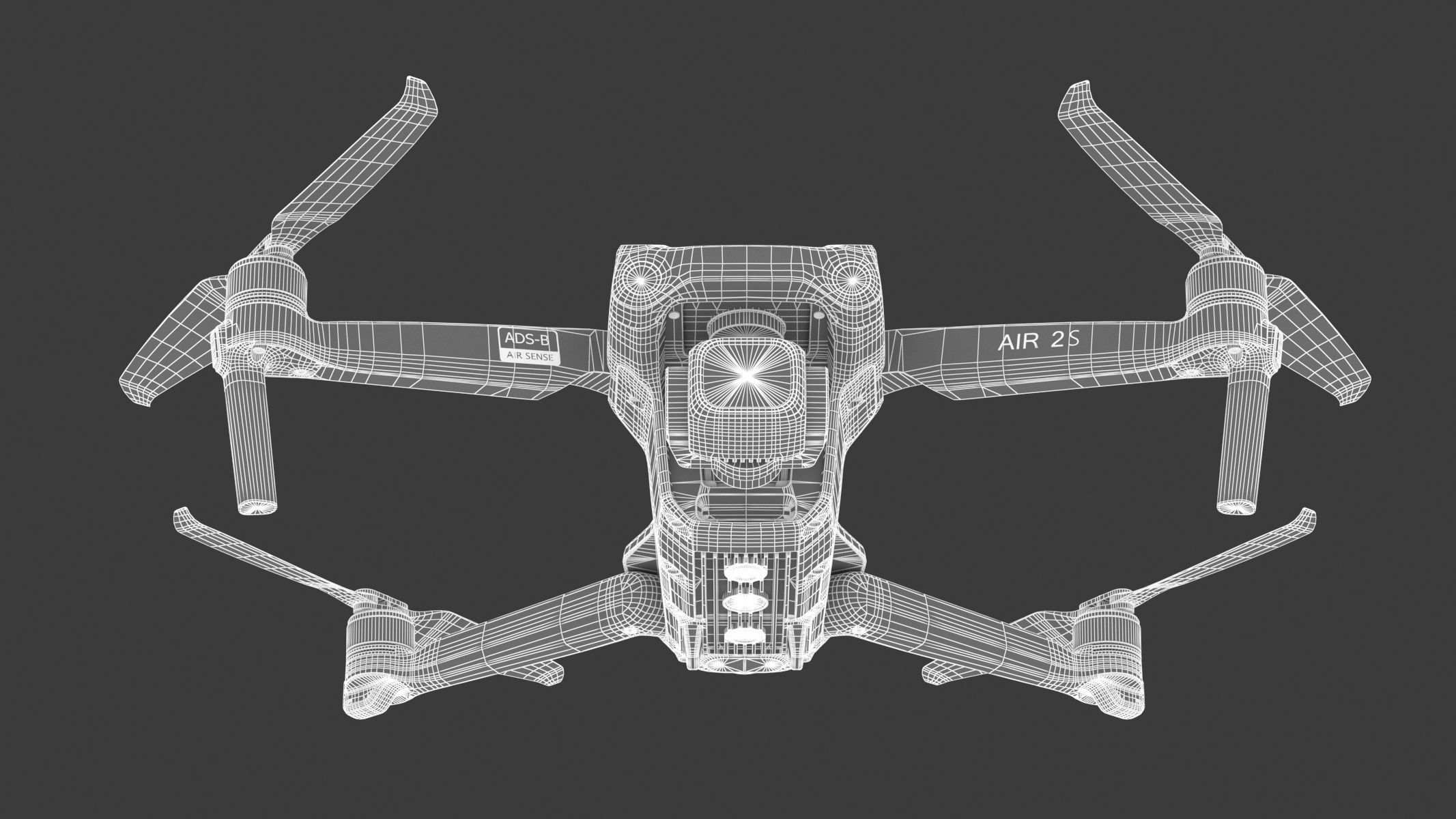 DJI Mavic Air 2S PBR Realistic 3D model_29