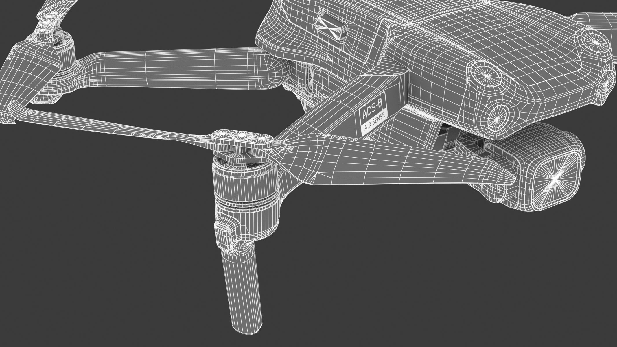 DJI Mavic Air 2S PBR Realistic 3D model_30