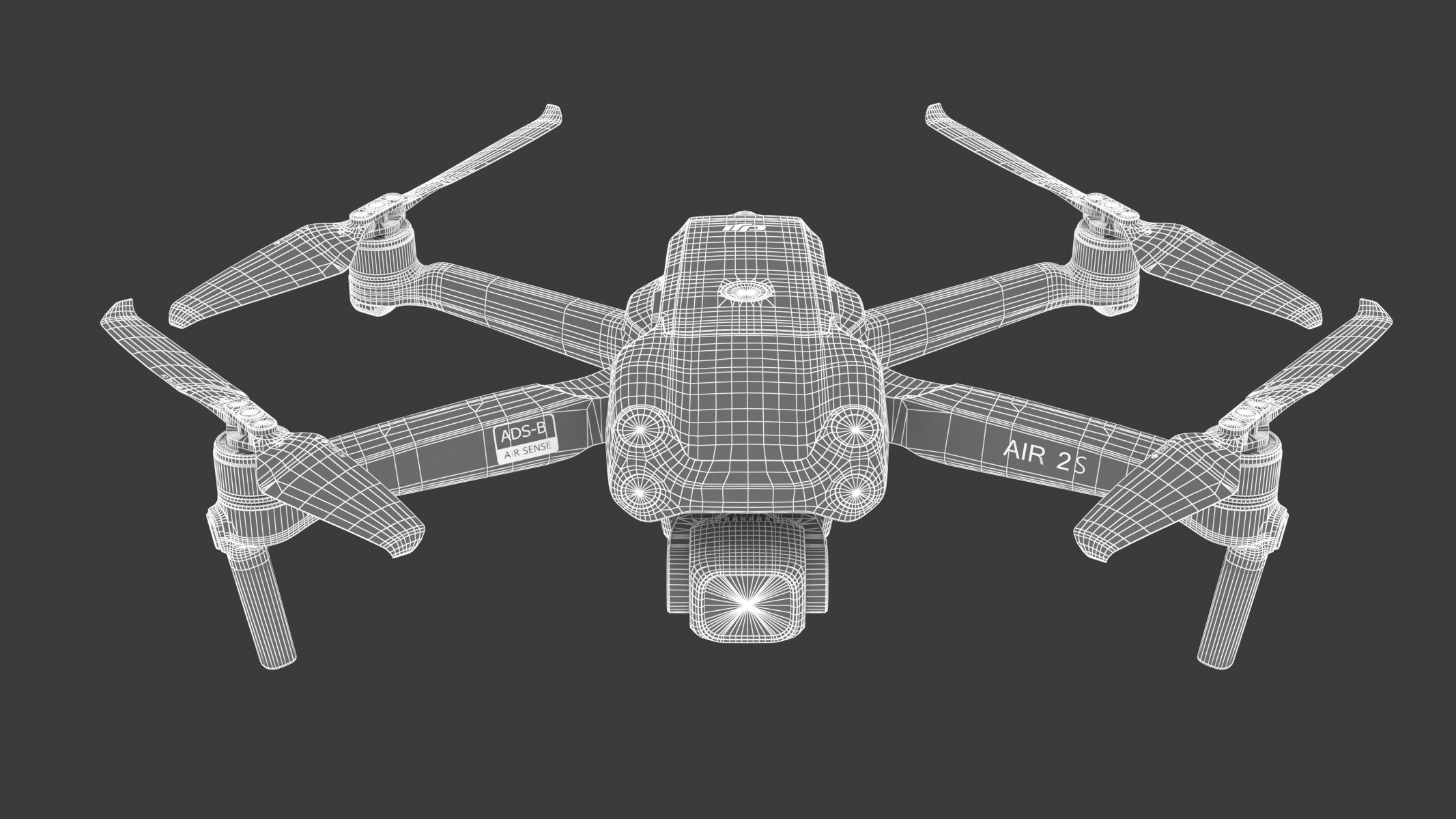 DJI Mavic Air 2S PBR Realistic 3D model_27