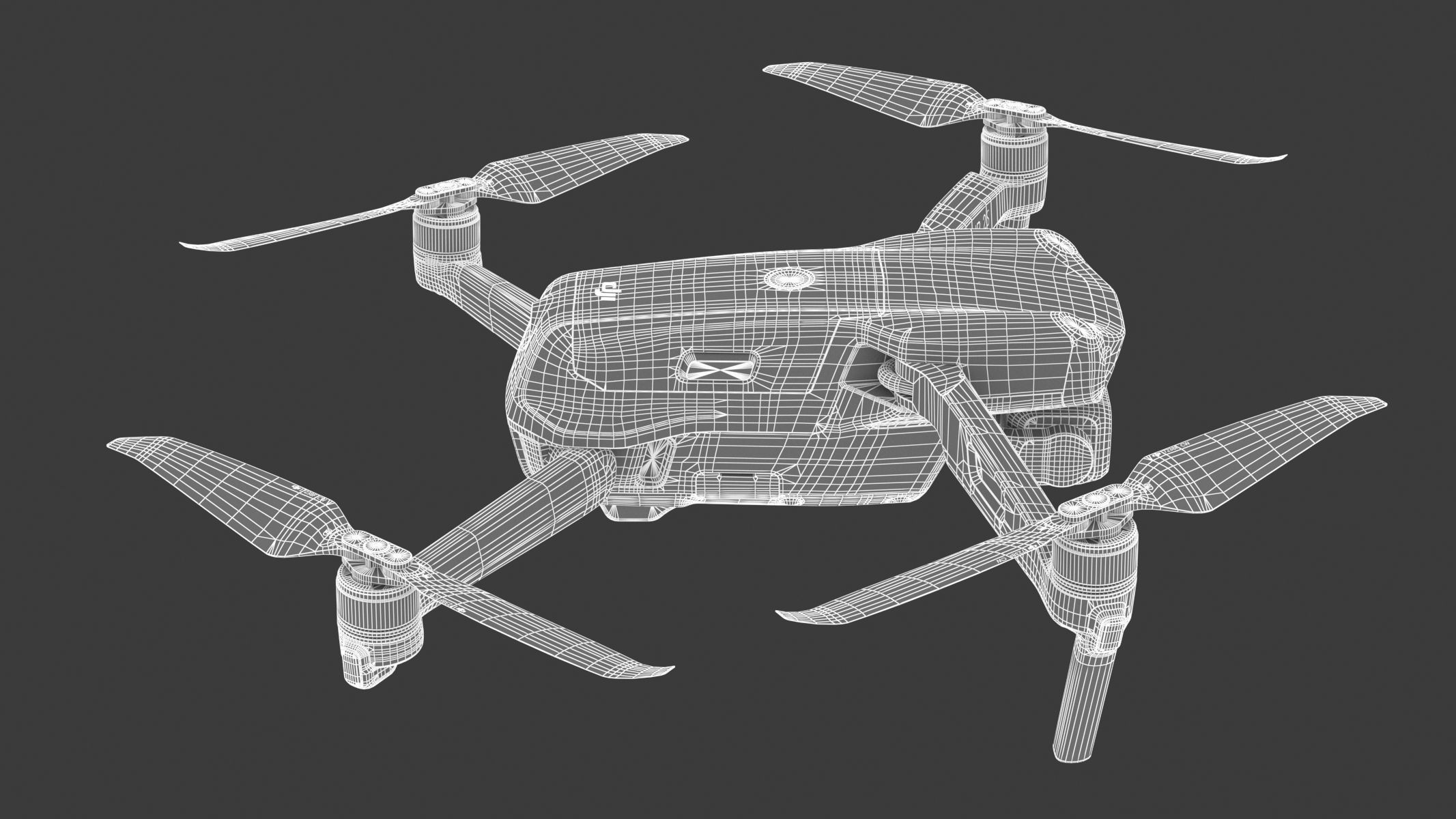 DJI Mavic Air 2S PBR Realistic 3D model_21