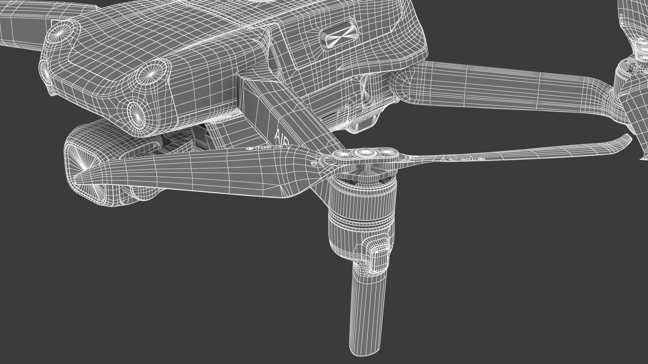 DJI Mavic Air 2S PBR Realistic 3D model_36