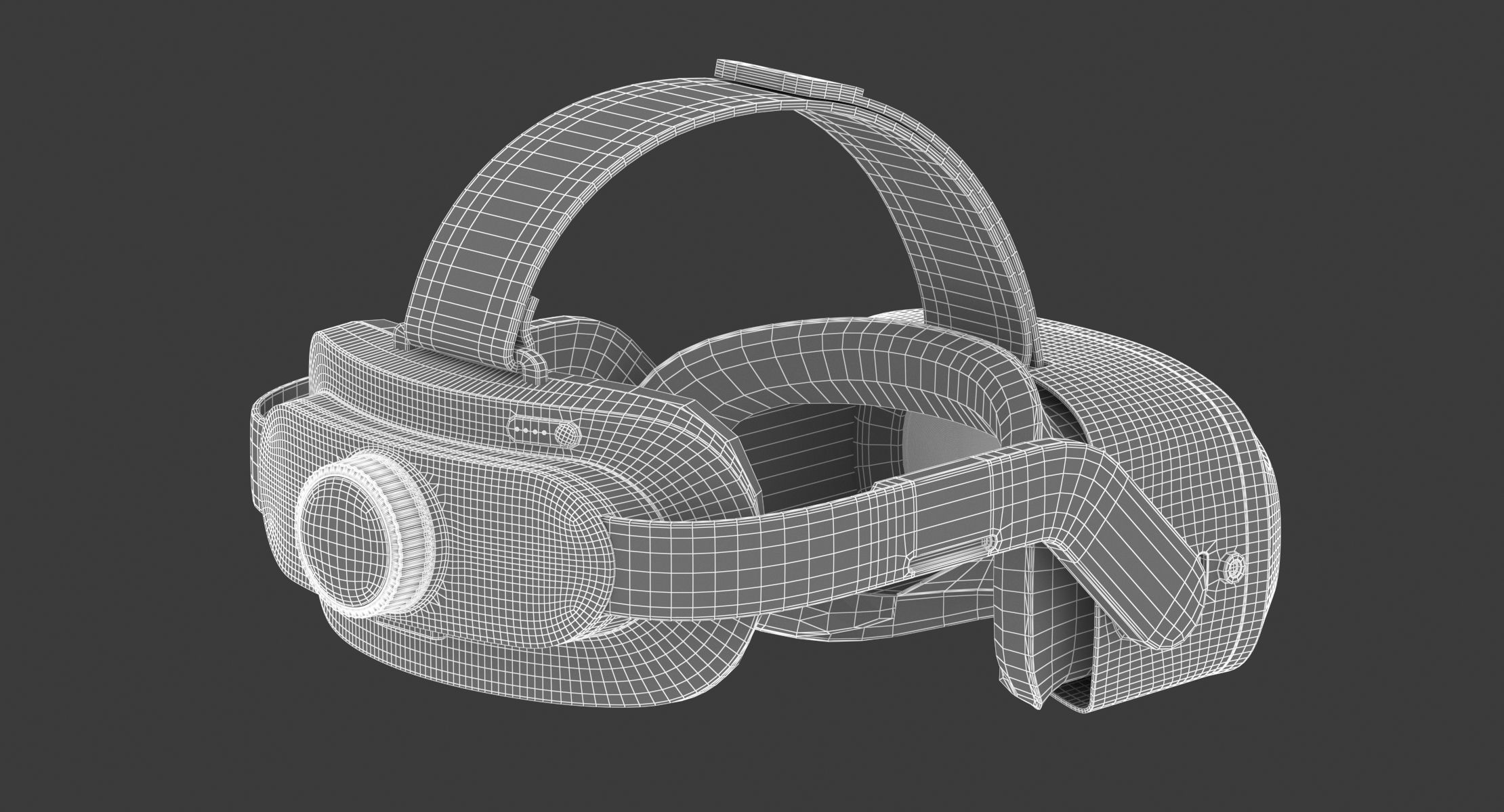 HTC Vive Focus 3 Headset VR Realistic PBR 3D model_26