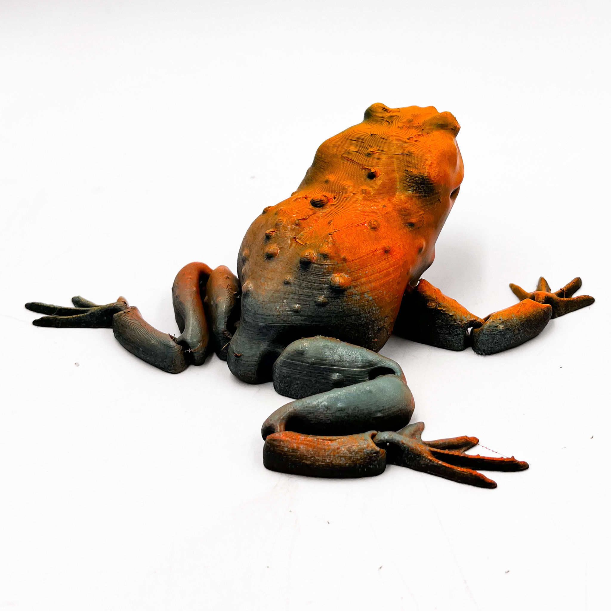 Flexi Toad Frog articulated print-in-place no supports 3D print model_9