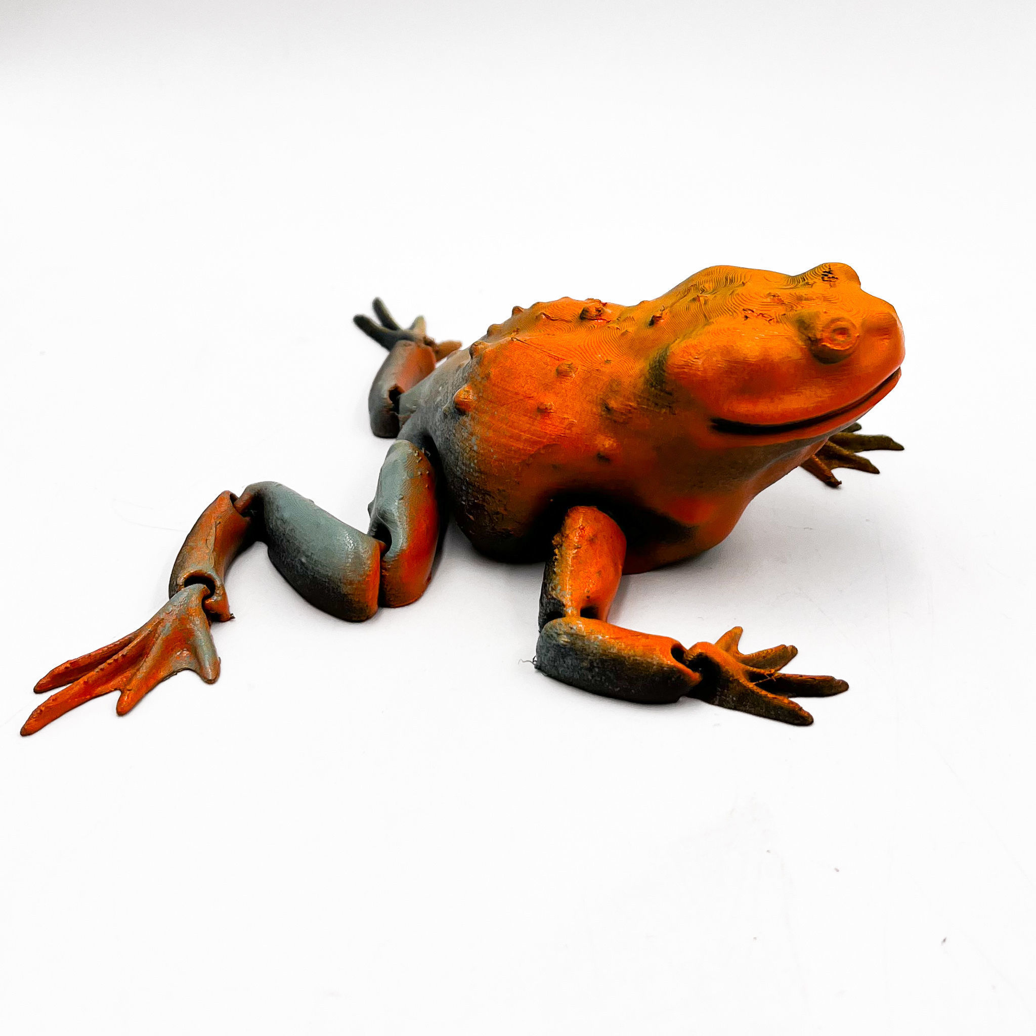 Flexi Toad Frog articulated print-in-place no supports 3D print model_7