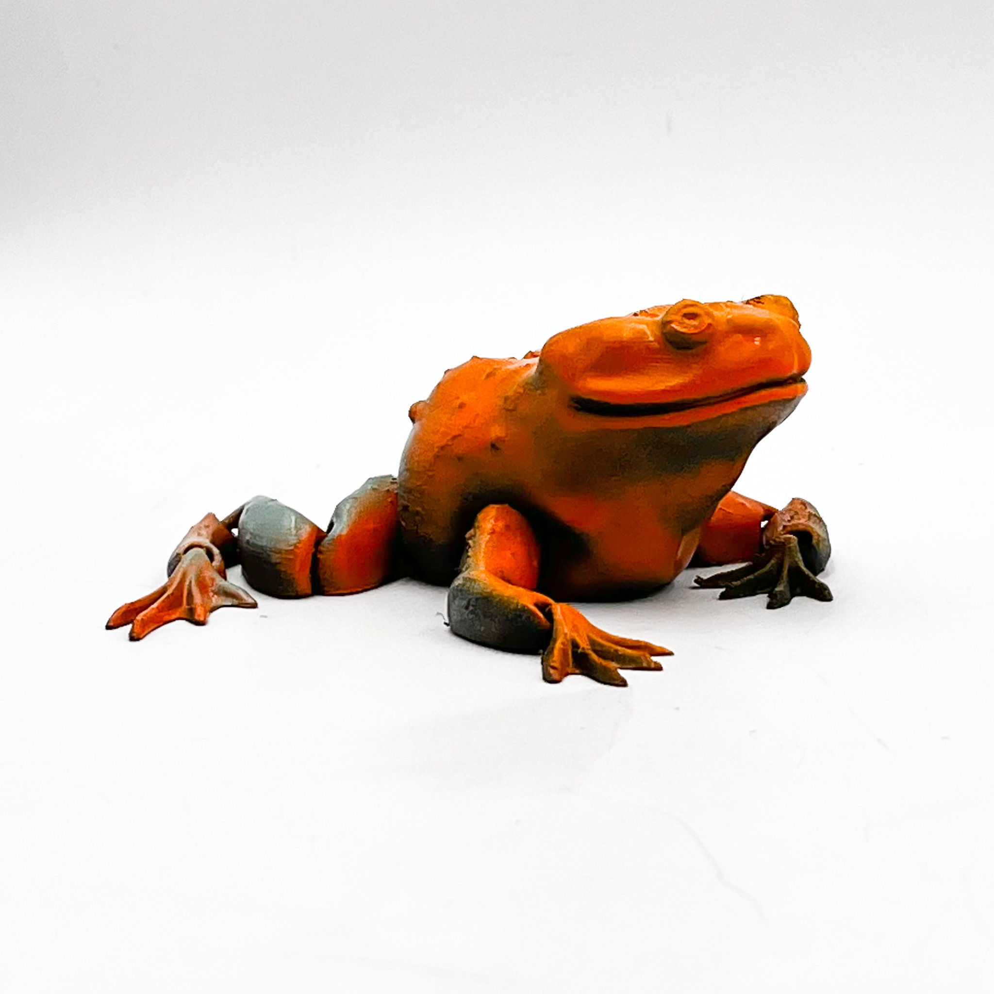 Flexi Toad Frog articulated print-in-place no supports 3D print model_1