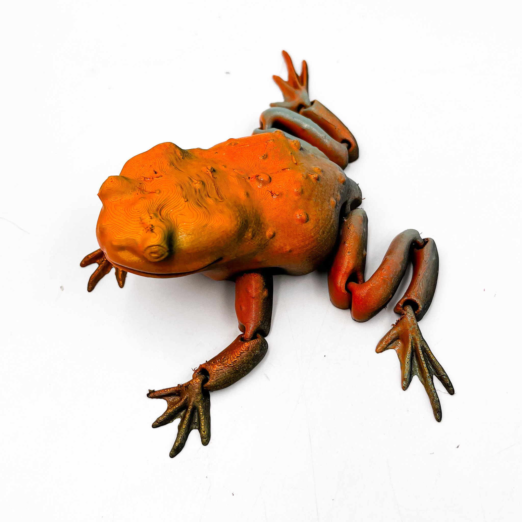 Flexi Toad Frog articulated print-in-place no supports 3D print model_6