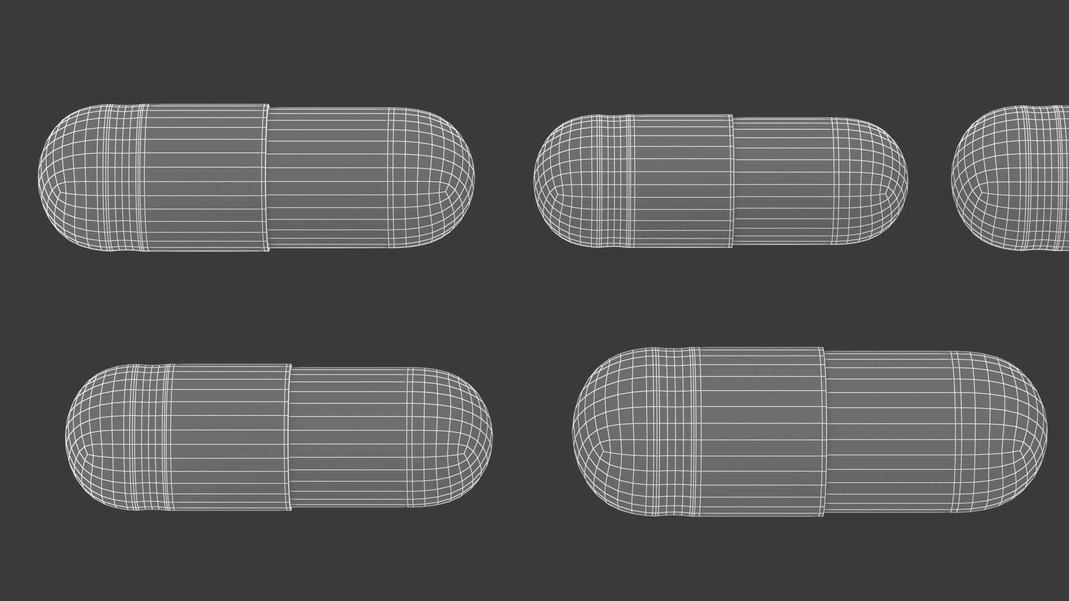 Medical Capsules Medicine PBR Realistic 3D model_6