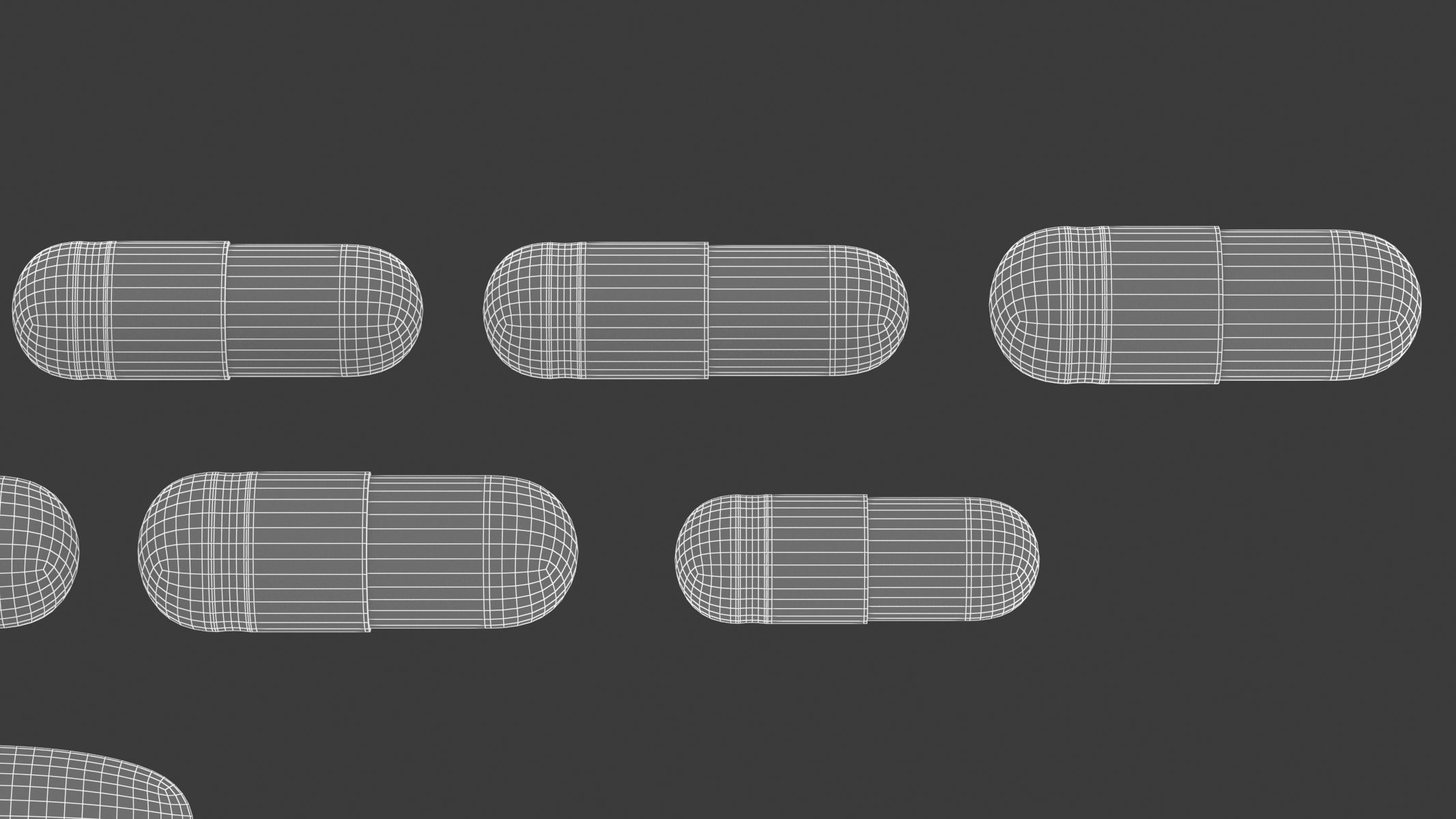 Medical Capsules Medicine PBR Realistic 3D model_8