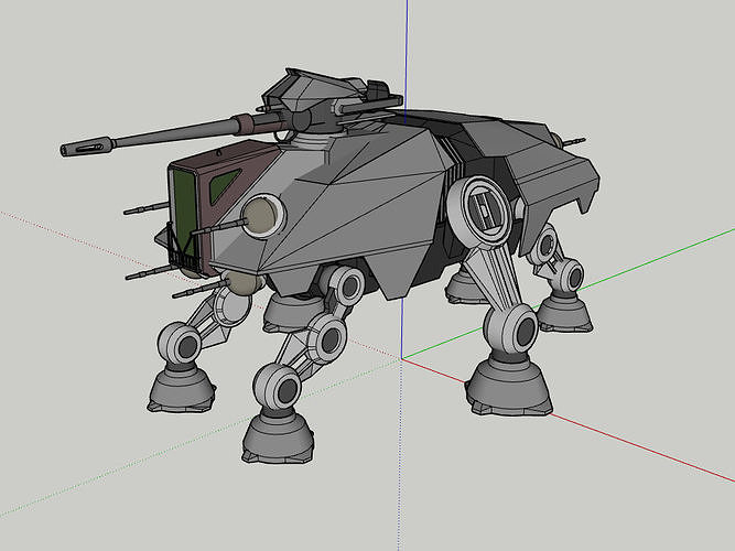AT-TE Star Wars Low-poly 3D model